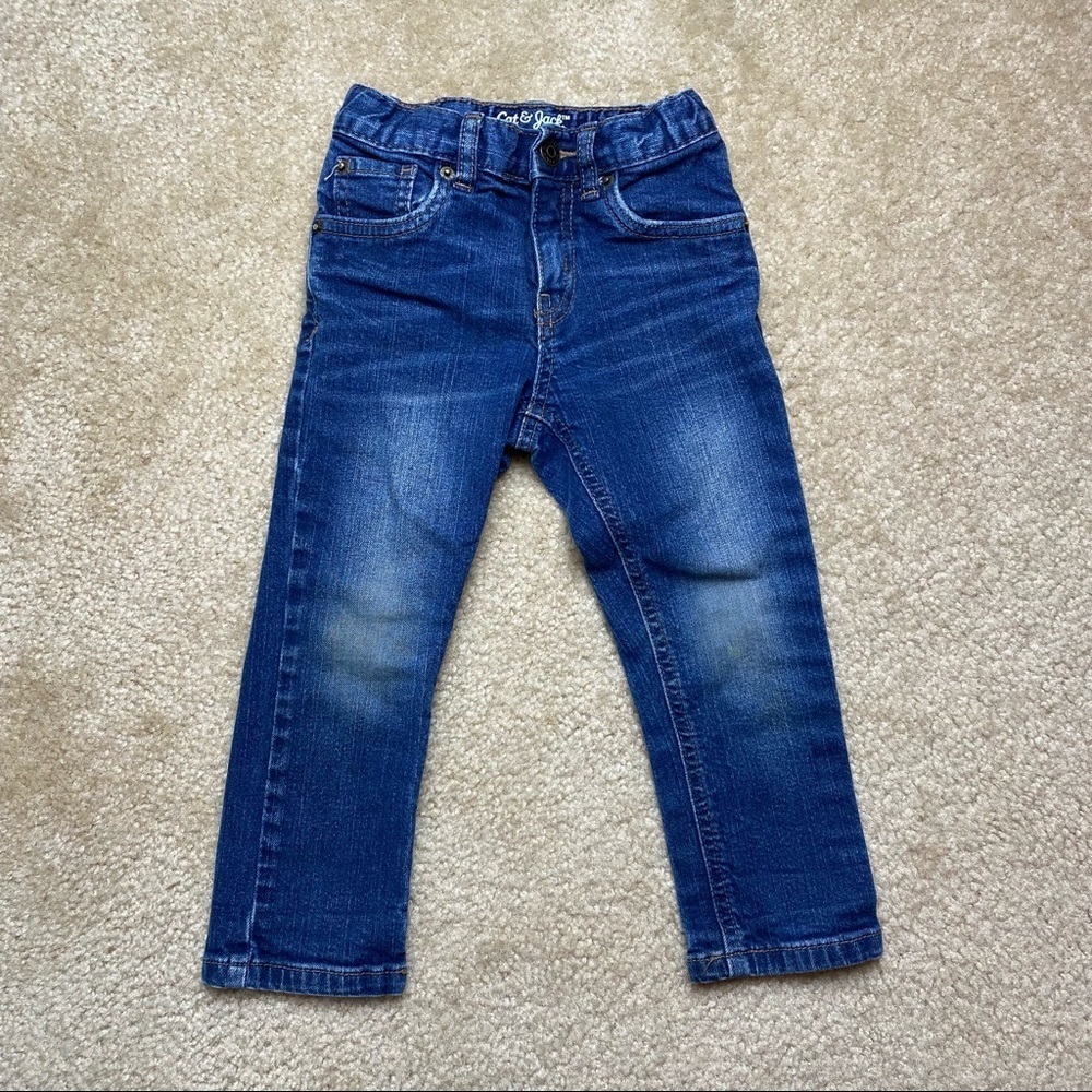 Cat & Jack Boys Faded Skinny Jeans Size 3T